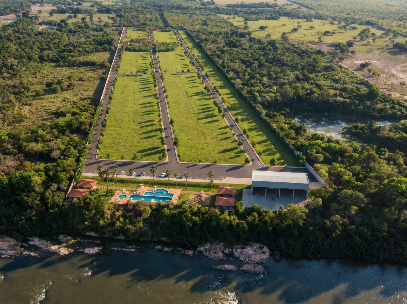 Marina privativa do condomínio